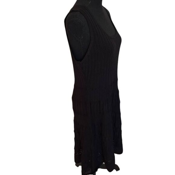 NWT Merokeety Womens Knit Sleeveless Fit And Flare Sweater Dress Black XL - Picture 7 of 13